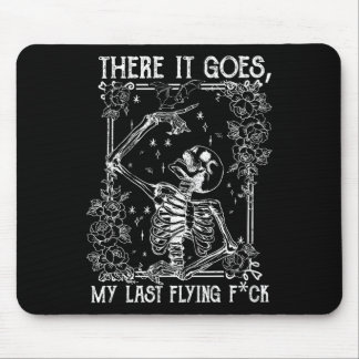 Mousepad Lá Vai O Meu Último Skeletons Voador Engraçado Hal