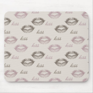 Mousepad Lábios de Beijo