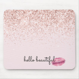 Mousepad Lábios de Beijo Rosa-Glam Escamoteados