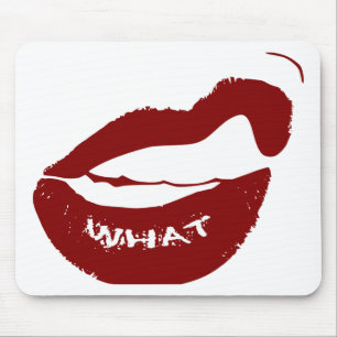 Mousepad Lábios Vermelhos Que Dentes Grr De Corda