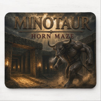 Mousepad Labirinto de Chifre de Minotauro Realismo Sombrio