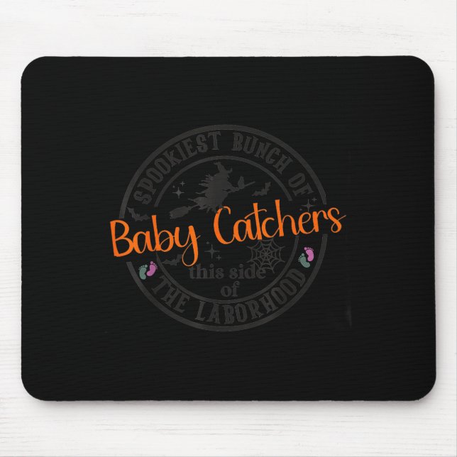 Mousepad Labor And Delivery Nurse Halloween Witch Hostal Pa (Frente)