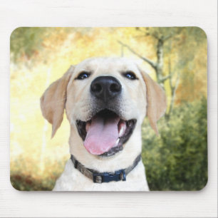 Mousepad Laboratório amarelo feliz