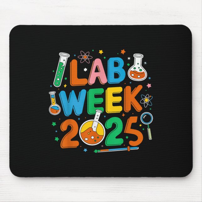 Mousepad Laboratório de Medicina Cientista Retro Semana 202 (Frente)