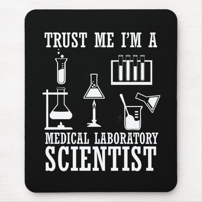 Mousepad Laboratório médico científico científico científic (Frente)