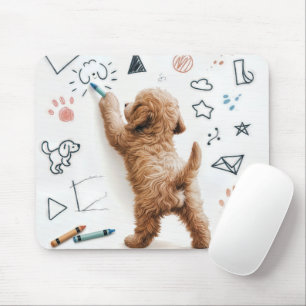 Mousepad Labradoodle Doodle Com Crayons