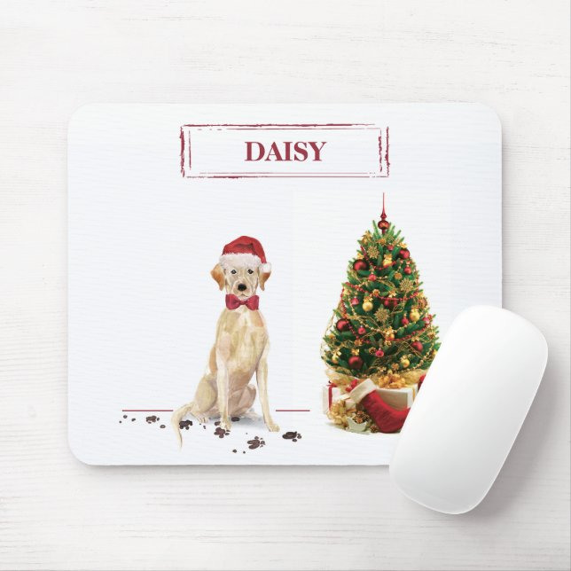 Mousepad Labrador Amarelo Retriever Engraçado Cachorro de N (Com mouse)