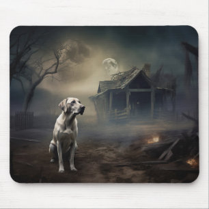 Mousepad Labrador Halloween Scary
