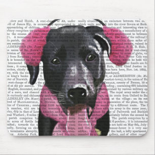Mousepad Labrador Preto Com Mata De Ouvido