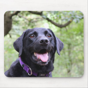 Mousepad Labrador preto feliz