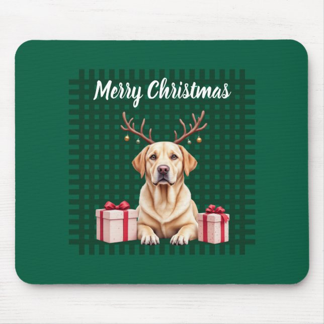 Mousepad Labrador Reindeer (Frente)
