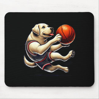 Mousepad Labrador Retriever Atirando Basquete