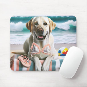 Mousepad Labrador Retriever Com Bikini Superior