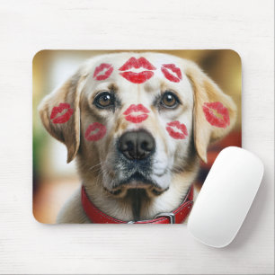 Mousepad Labrador Retriever Com Kisses Lipstick