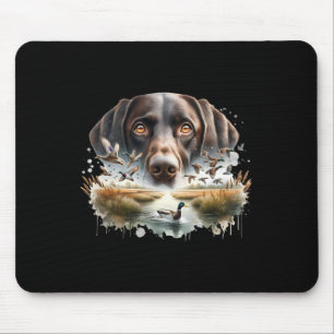Mousepad Labrador Retriever Com Patos Mallard Caçando Pato