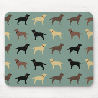 Mousepad Labrador Retriever Dog Silhouettes Laboratórios de