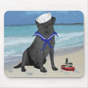 Mousepad Labrador Retriever Preto Marinheiro