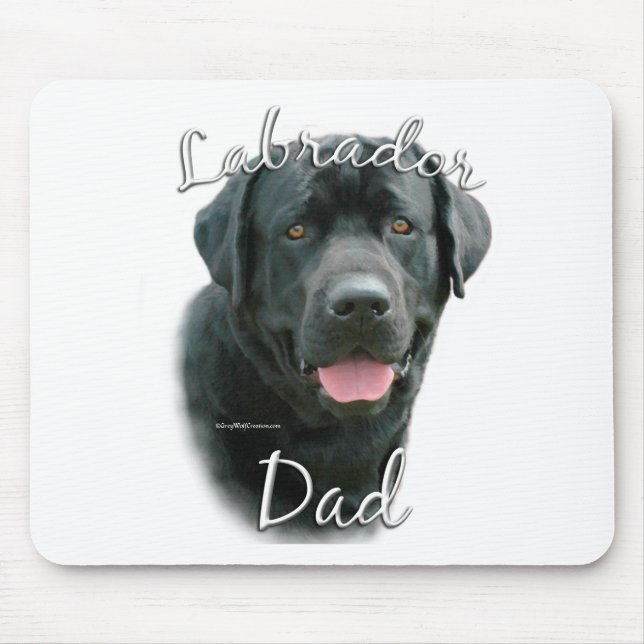 Mousepad Labrador Retriever (preto) Pai 2 (Frente)