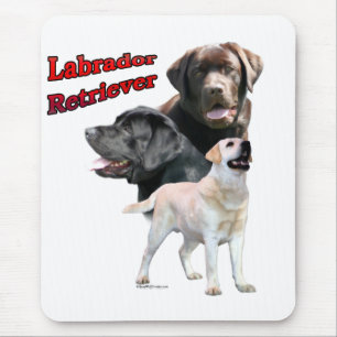 Mousepad Labrador Retriever Trio 2