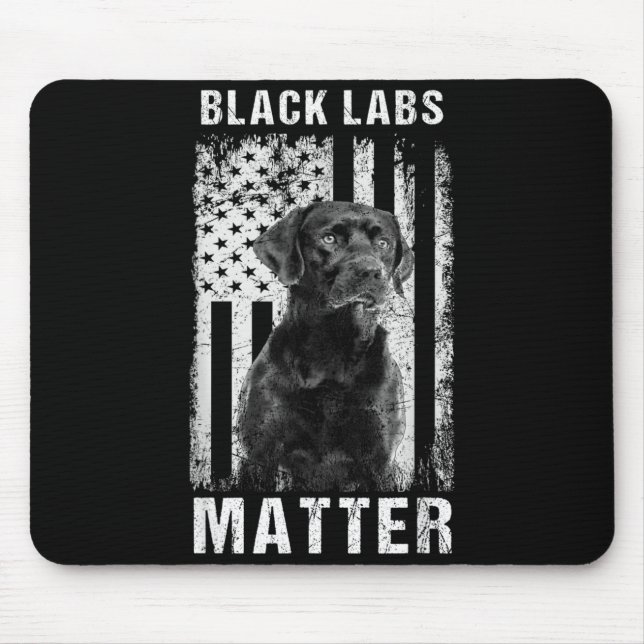 Mousepad Labsrador Retriever Labs Preto (Frente)