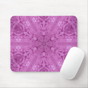 Mousepad Lace Feminina Rosa Caleidoscópio Floco de Neve