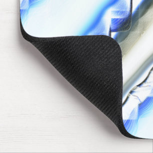 Mousepad Laceliê em faixas largas em tons azuis para limpar