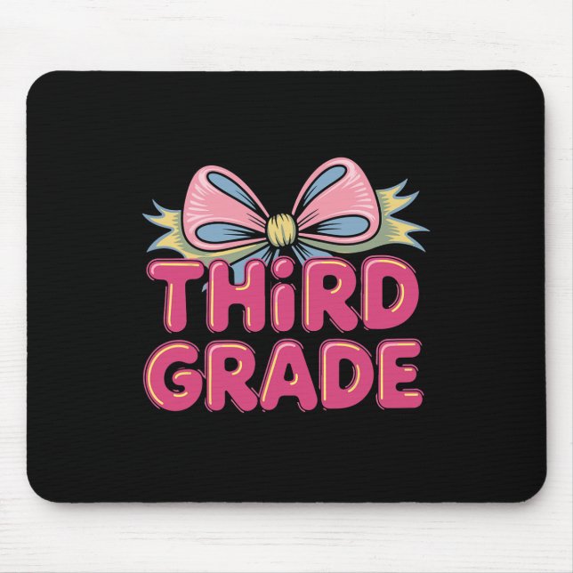 Mousepad Laço Coquete da Terceira Série Professores Volta à (Frente)