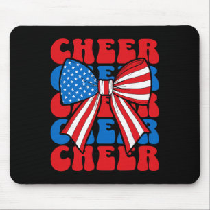 Mousepad Laço de Animadora de Torcida Coquette Esporte EUA