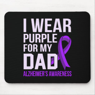 Mousepad Laço de Conscientização do Alzheimer do Papai Roxo