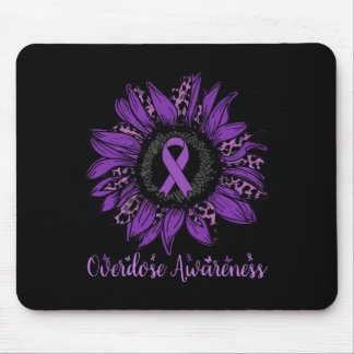 Mousepad Laço de Conscientização sobre Overdose Leopardo Gi