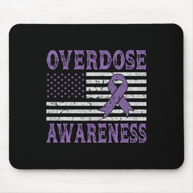 Mousepad Laço de Conscientização sobre Superose Vício em Dr (Frente)