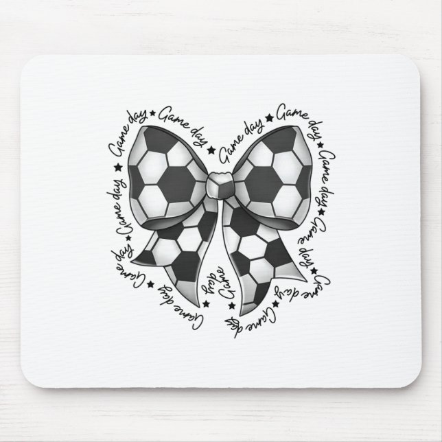Mousepad Laço de Coquete Fofa Dia de Jogo Divertido Vida de (Frente)