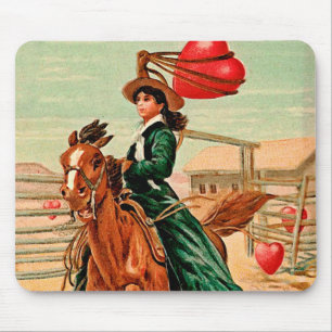 Mousepad Laço meu coração Namorados Vintage