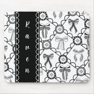 Mousepad Laço Preto Coquete