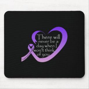 Mousepad Laço Roxo de Conscientização