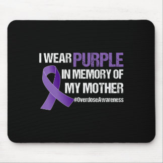 Mousepad Laço Roxo de Conscientização Memória da Minha Mãe
