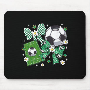 Mousepad Lacos Fofo Futebol Xadrez Flores Amantes do Futebo