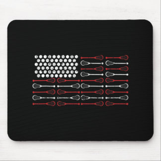 Mousepad Lacrosse American Flag Lax Mãe design