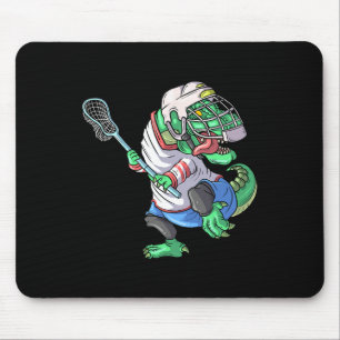 Mousepad Lacrosse Dinossaur T Rex Com Lacrosse Engraçado