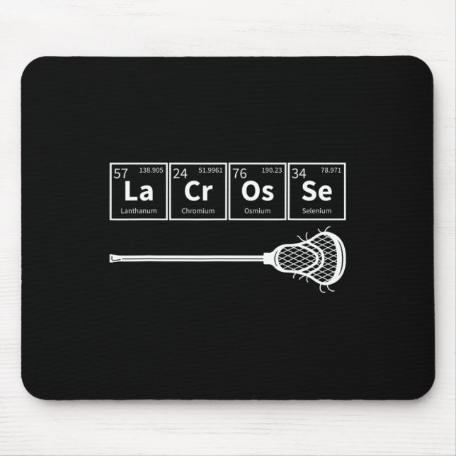 Mousepad Lacrosse Esporte Mesa Periódica De Elementos Lax P (Frente)