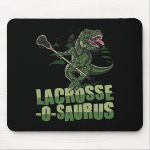 Mousepad Lacrosse-o-saurus - Jogador de Lacrosse Engraçado