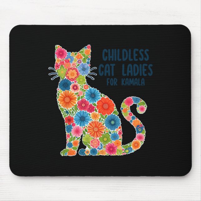 Mousepad Lady De Gato Sem Fios Para Kamala (Frente)