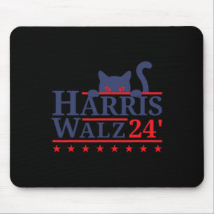 Mousepad Lady For Kamala Harris Tim WAlzheimer 2024
