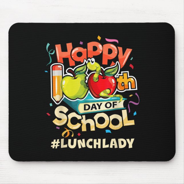 Mousepad Lady Happy, 100º Dia da Escola (Frente)