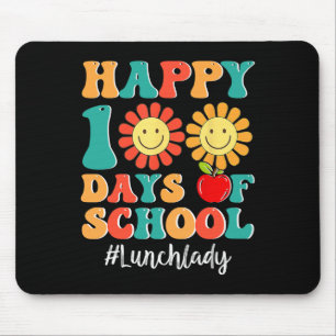 Mousepad Lady Life Happy 100º Dia da Escola 100 Dias