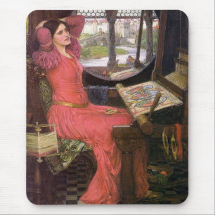 Mousepad Lady of Shalott Pre-Raphaelite, por J. W. Waterhou
