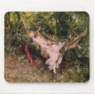 Mousepad Lady Resting in a Hammock (por Giovanni Boldini)