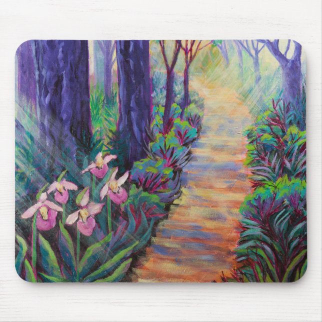Mousepad Lady Slippers no caminho (Frente)