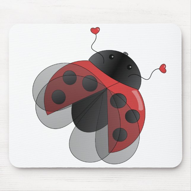 Mousepad Ladybug com Wings Opern (Frente)