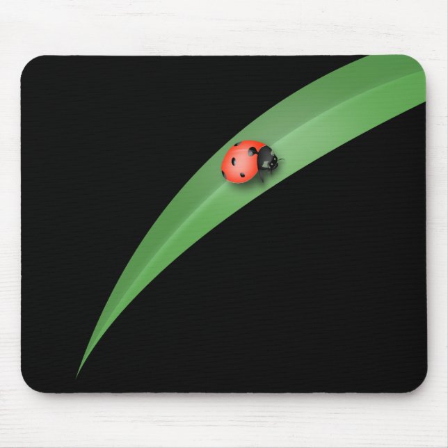 Mousepad Ladybug Leaf (Frente)